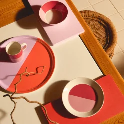 Tarjoiluastiat|Tarjottimet Ja Tarjoilulautaset-IITTALA Tarjotin 35cm 2-väri pinkki-punainen
