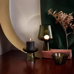 Pöytävalaisimet-IITTALA Valaisin 240x165mm sammaleenvihreä Sammaleenvihreä