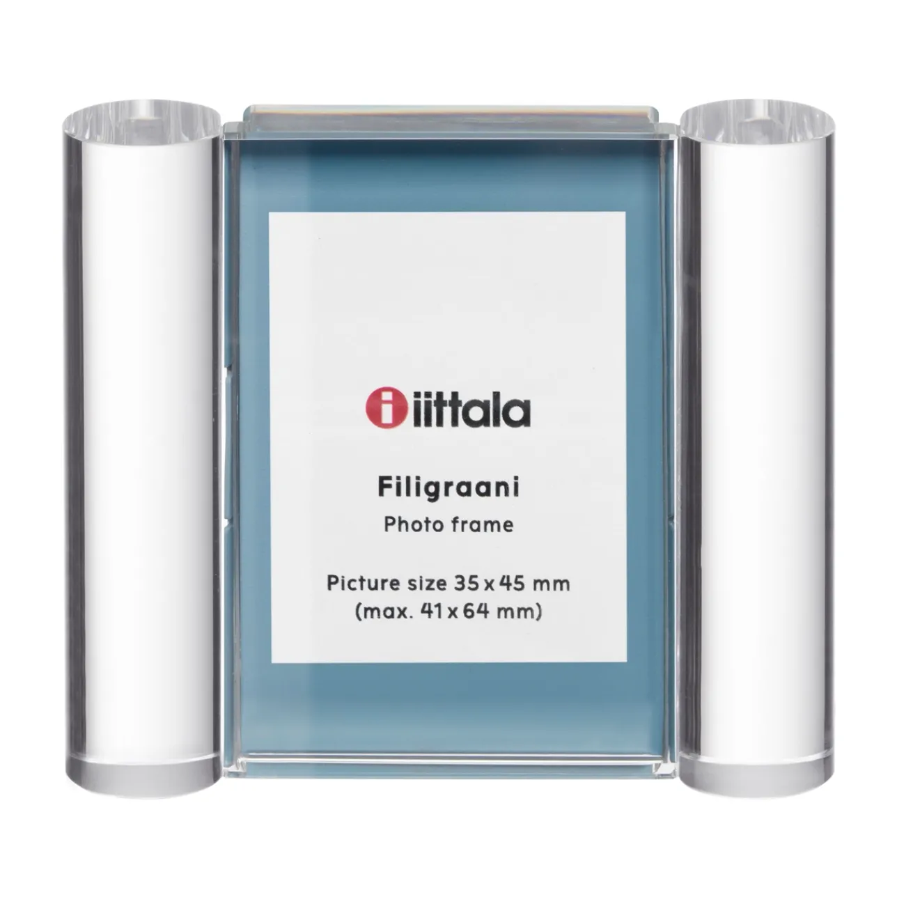 Lasikoristeet-IITTALA Valokuvakehys 76x64mm sininen